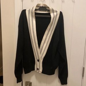 Wool Vintage black cardigan